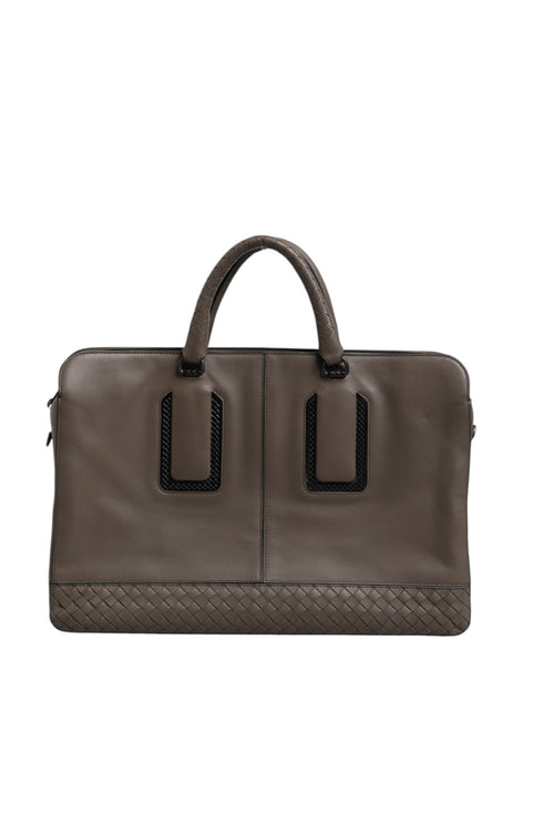 Bottega Veneta Getaway Intrecciato Leather Briefcase Bottega Veneta