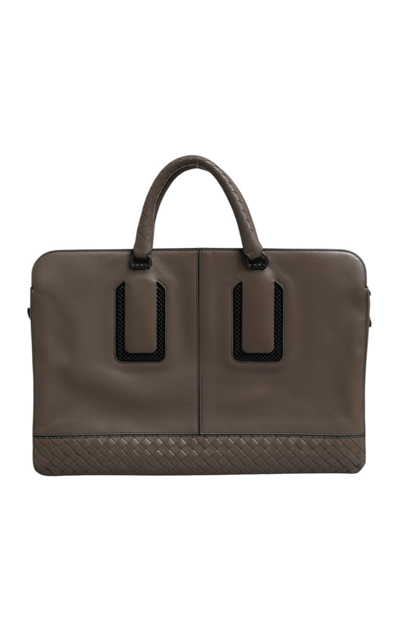 Bottega Veneta Getaway Intrecciato Leather Briefcase Bottega Veneta