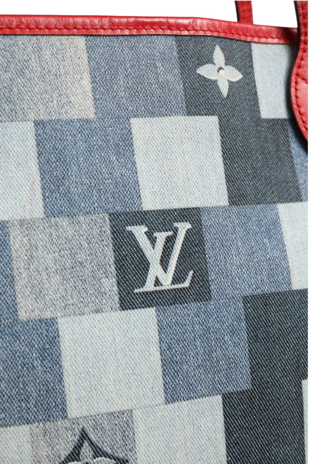 Louis Vuitton Neverfull Patchwork Monogram Denim Tote Bag Louis Vuitton