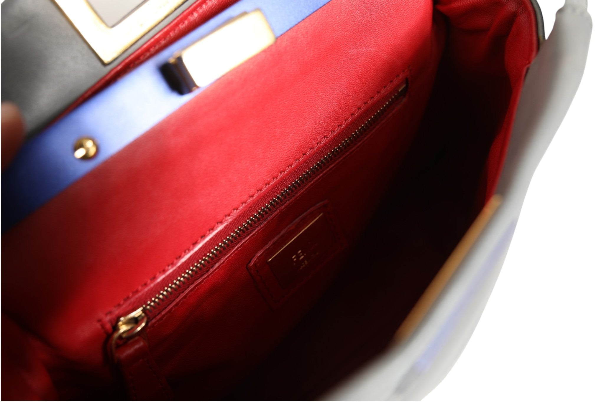 Fendi Mini Peekaboo Blue Grey Fendi