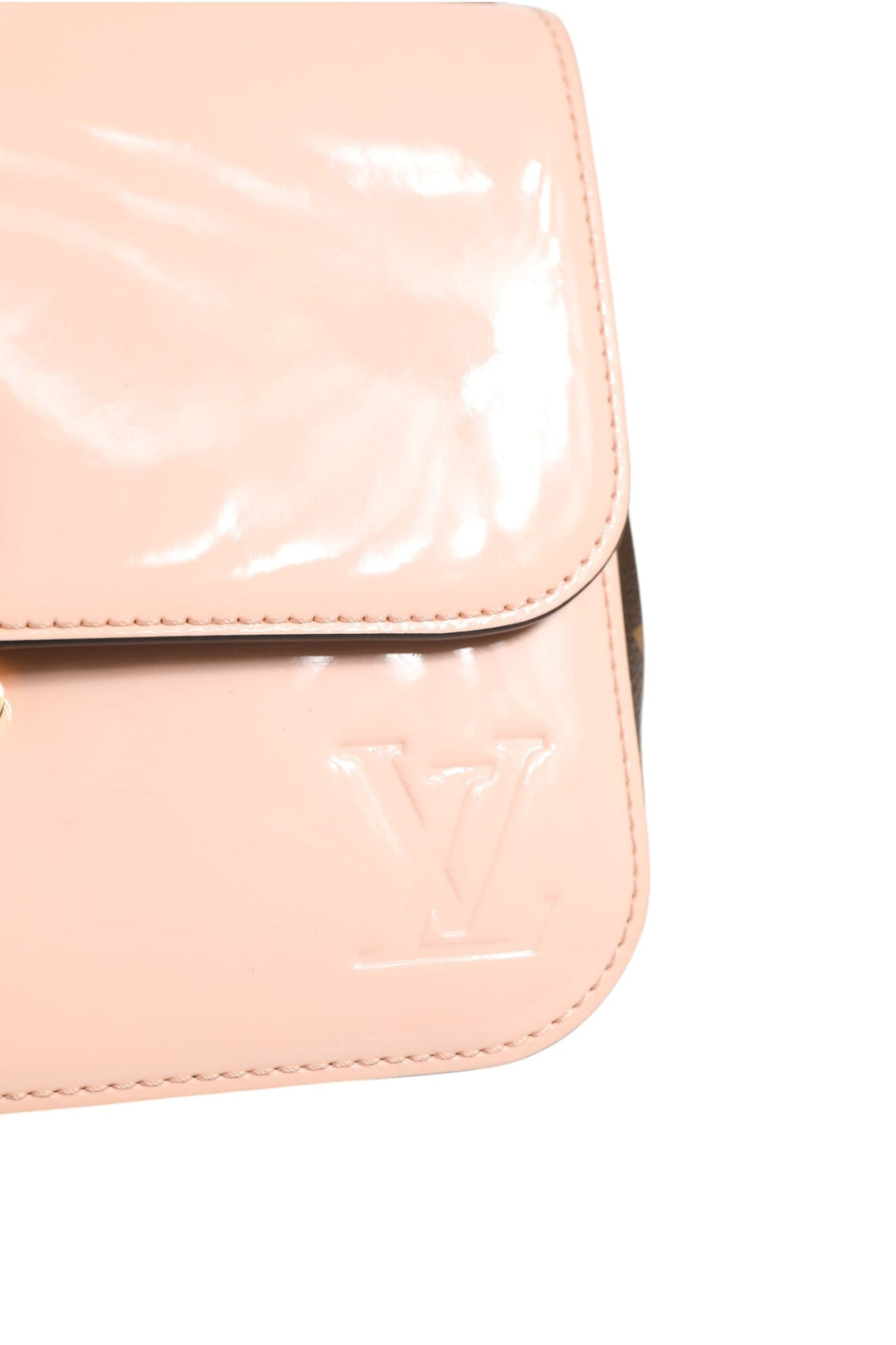 Louis Vuitton Pink Vernis and Monogram Canvas Cherrywood BB Shoulder Bag Louis Vuitton