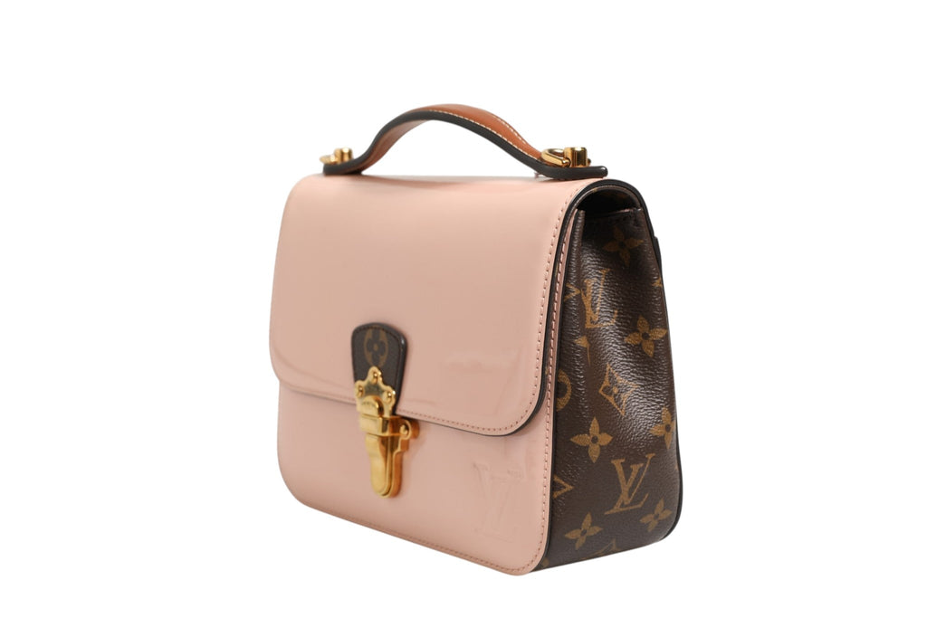 Louis Vuitton Pink Vernis and Monogram Canvas Cherrywood BB Shoulder Bag Louis Vuitton