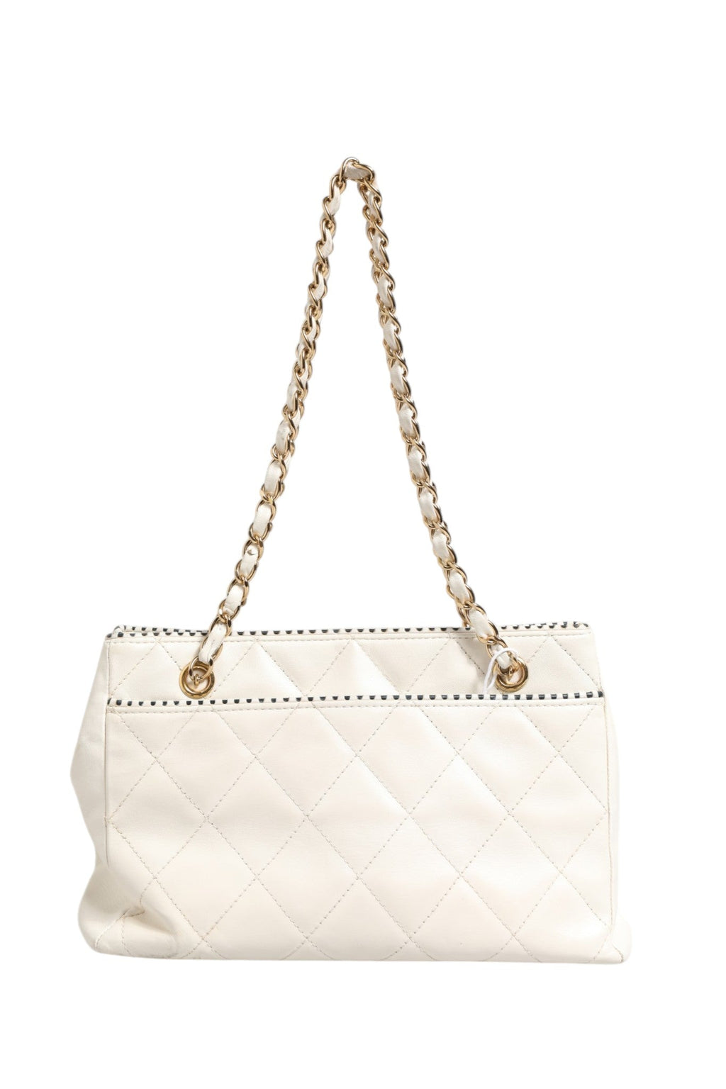 Chanel Shiny Calfskin Quilted Mini 22 White 1792563 Chanel
