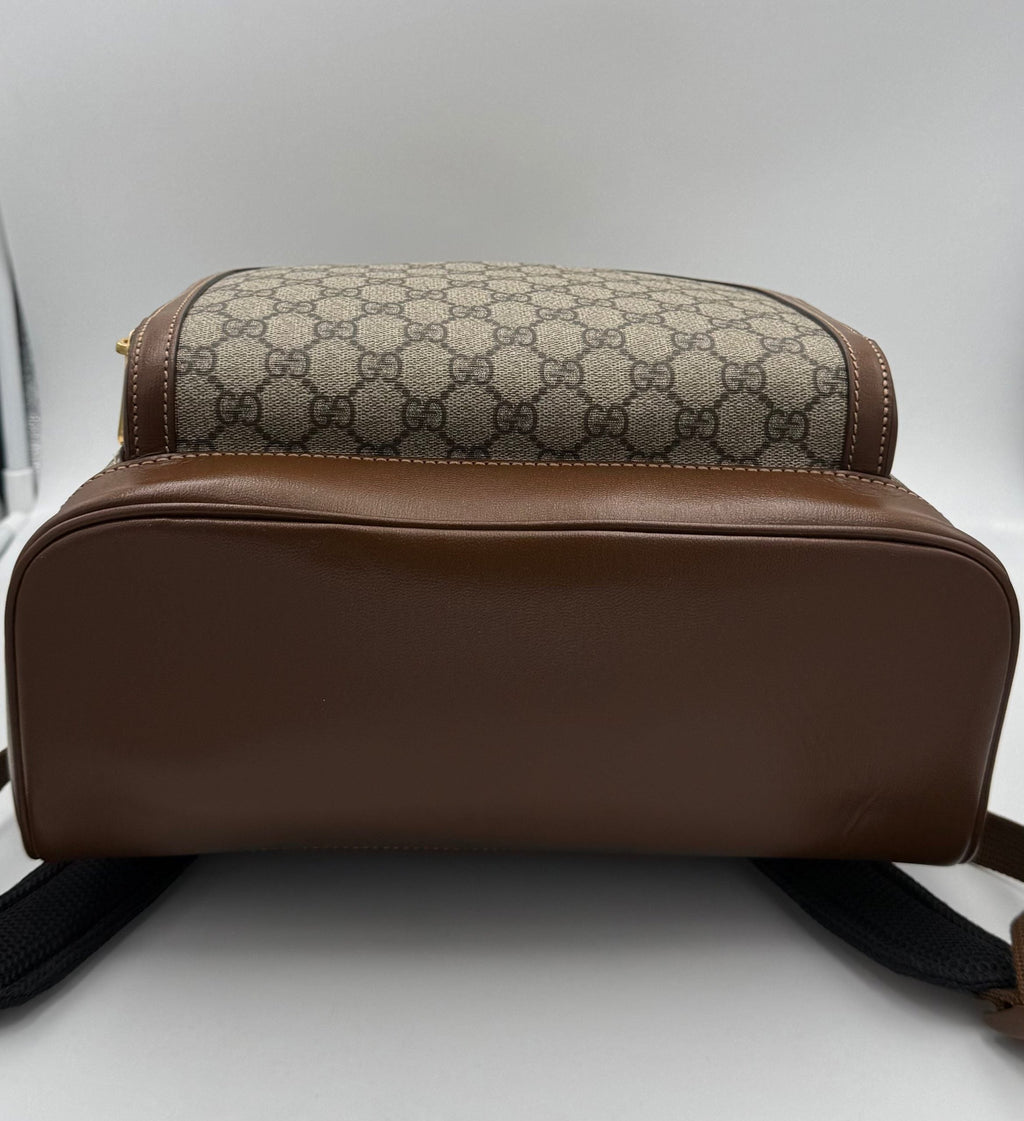 Gucci GUCCI GG Supreme and Leather Backpack Gucci