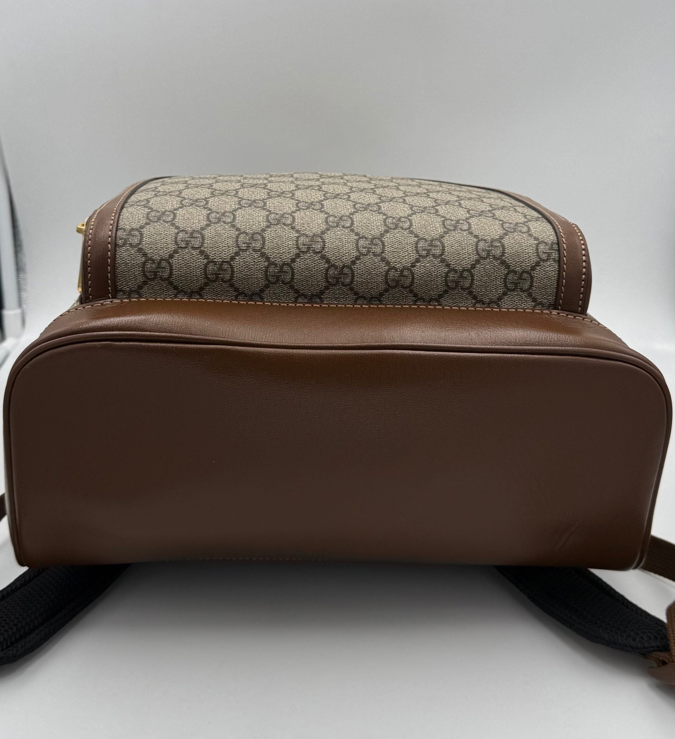 Gucci GUCCI GG Supreme and Leather Backpack Gucci