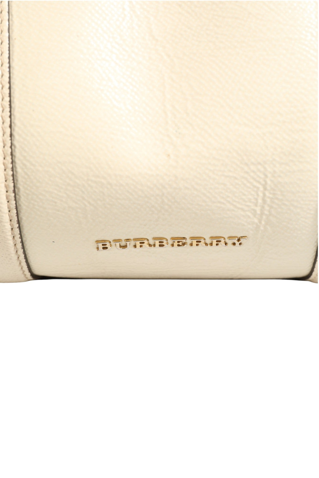 Burberry Chalk White Large Leather Tote Bag Burberry