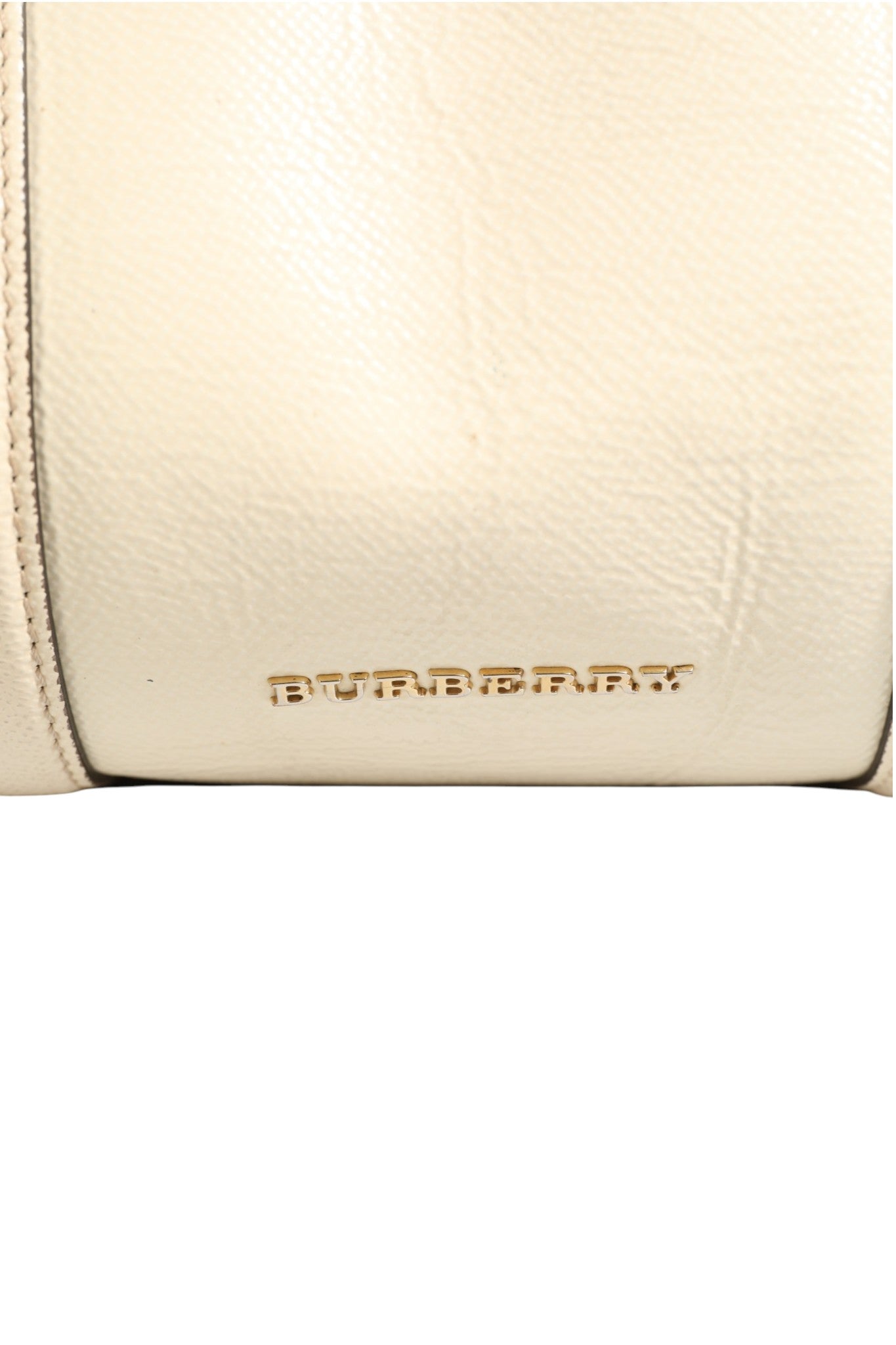 Burberry Chalk White Large Leather Tote Bag Burberry