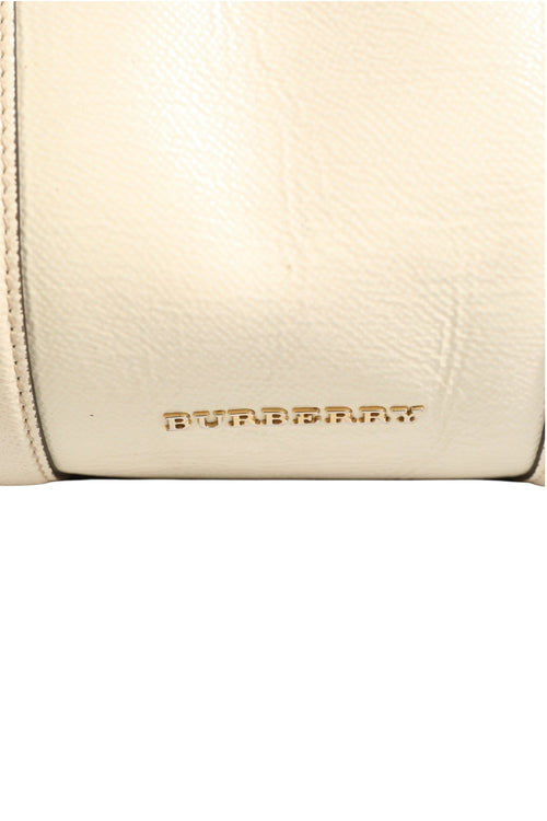 Burberry Chalk White Large Leather Tote Bag Burberry