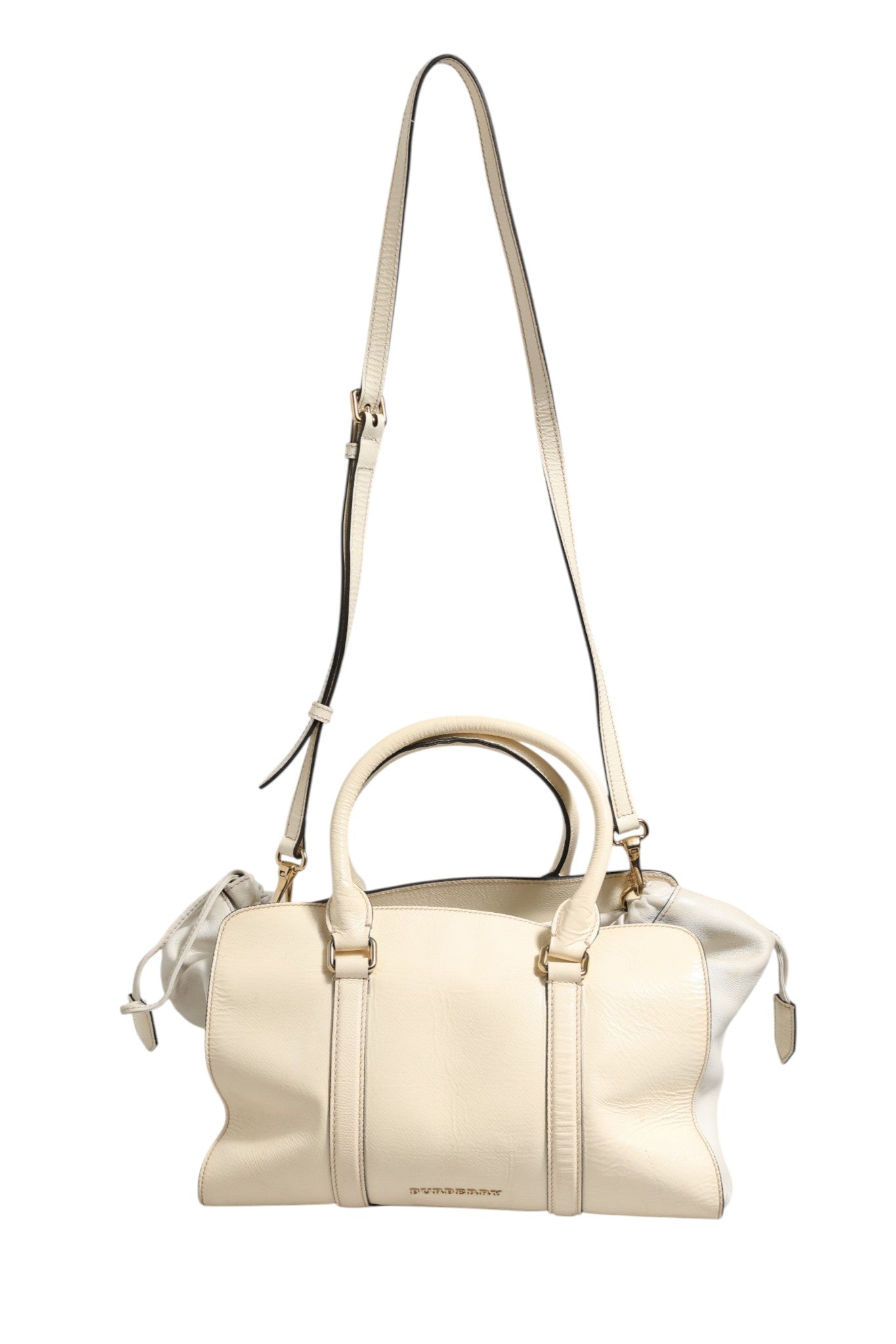 Burberry Chalk White Large Leather Tote Bag Burberry