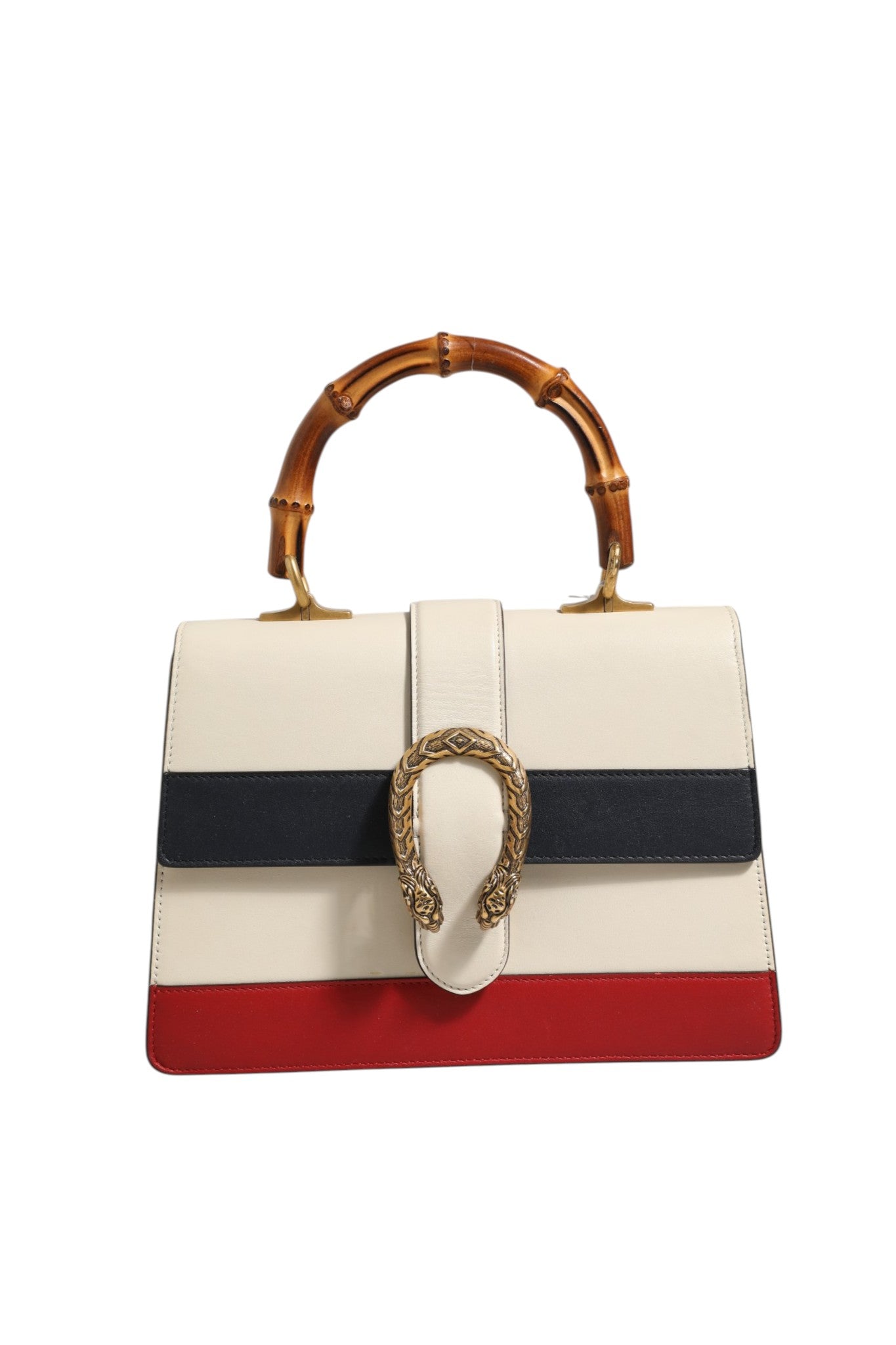 Gucci Dionysus Bamboo Top Handle Bag Colorblock Leather Gucci