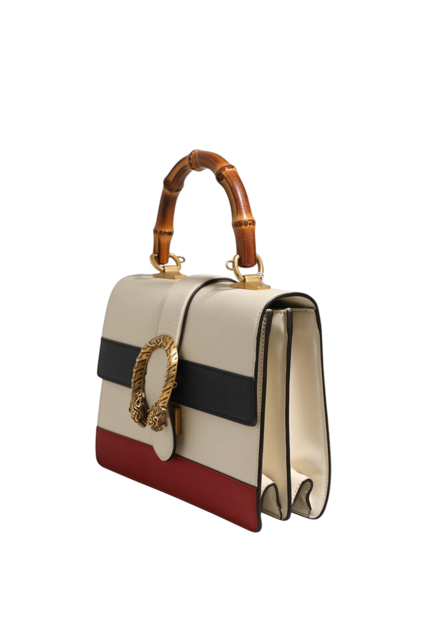 Gucci Dionysus Bamboo Top Handle Bag Colorblock Leather Gucci