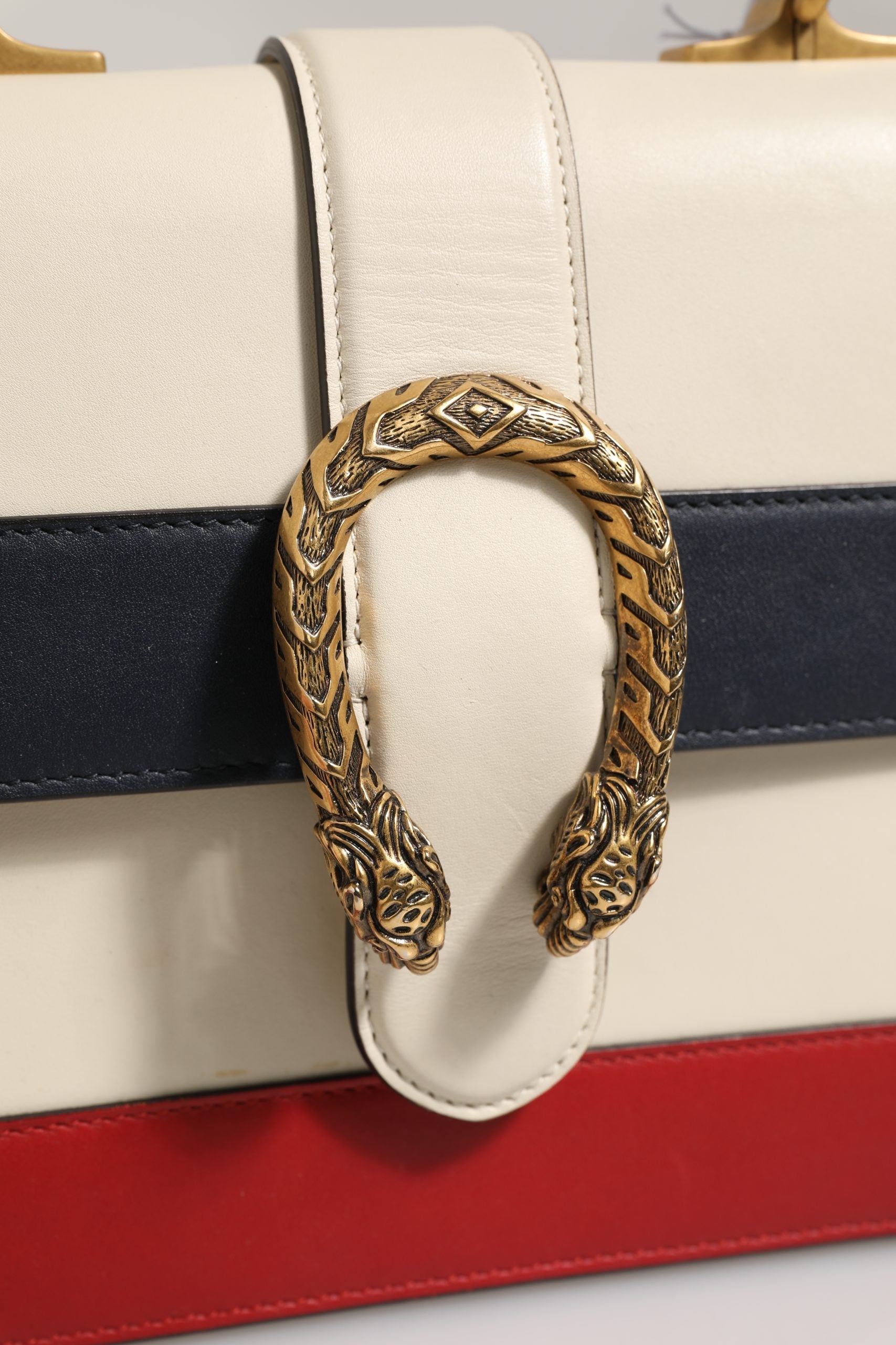 Gucci Dionysus Bamboo Top Handle Bag Colorblock Leather Gucci