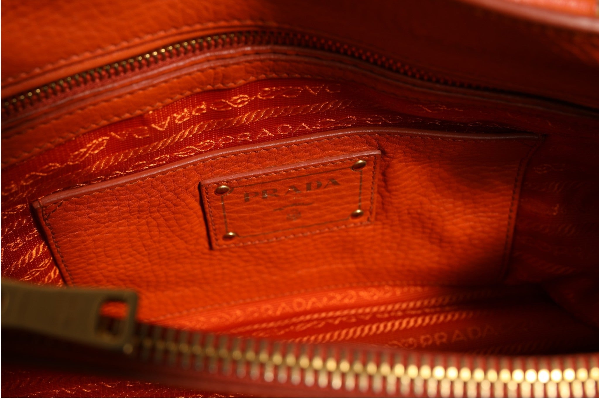 Prada Vitello Daino Leather Tote Bag Prada