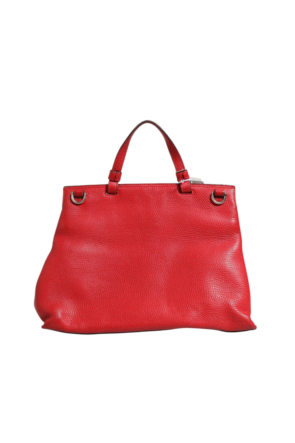 Gucci Red Leather Bamboo Daily Tote Crossbody Bag Gucci