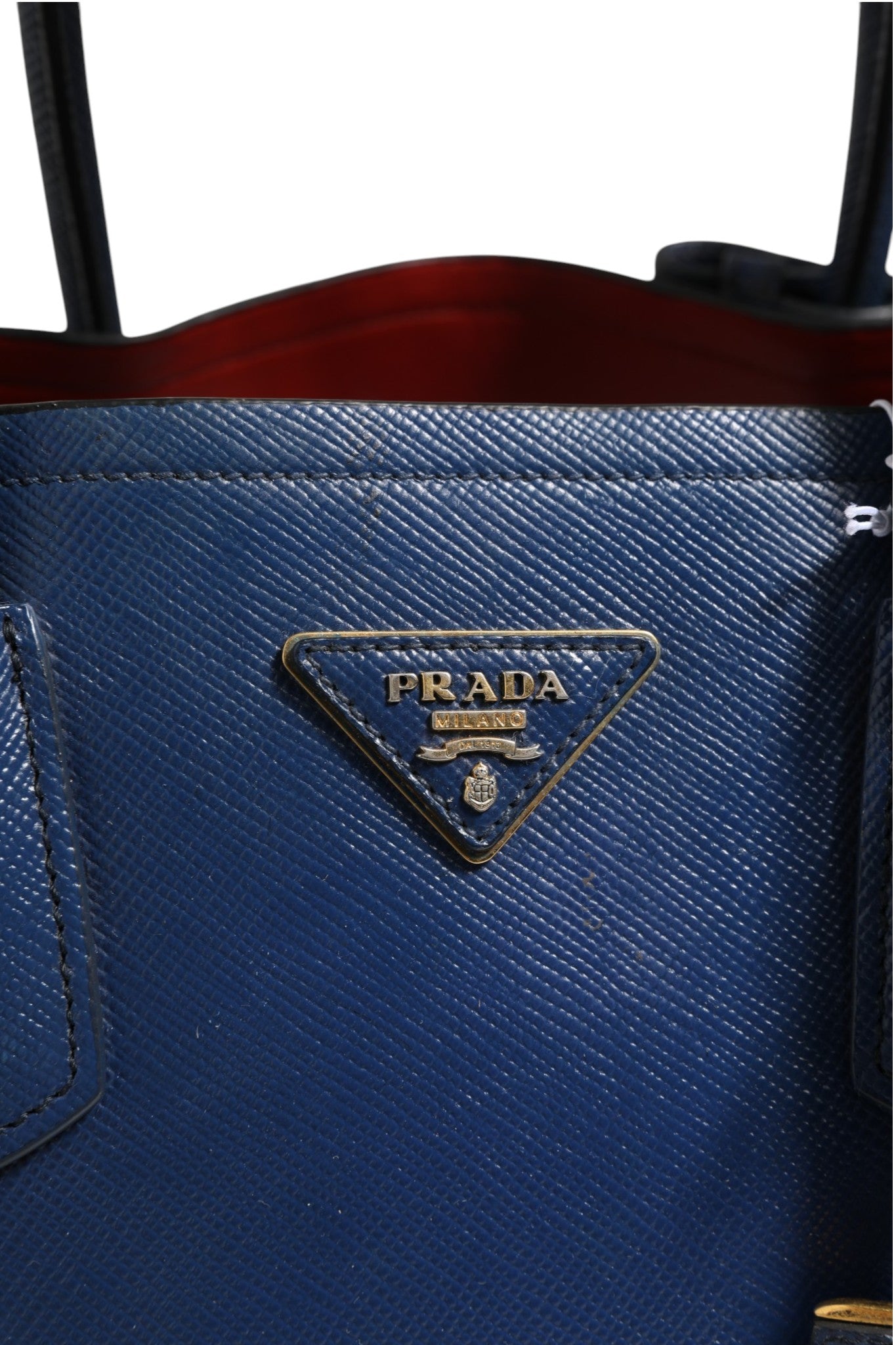 Prada Blue Saffiano Leather 2way Bag Prada