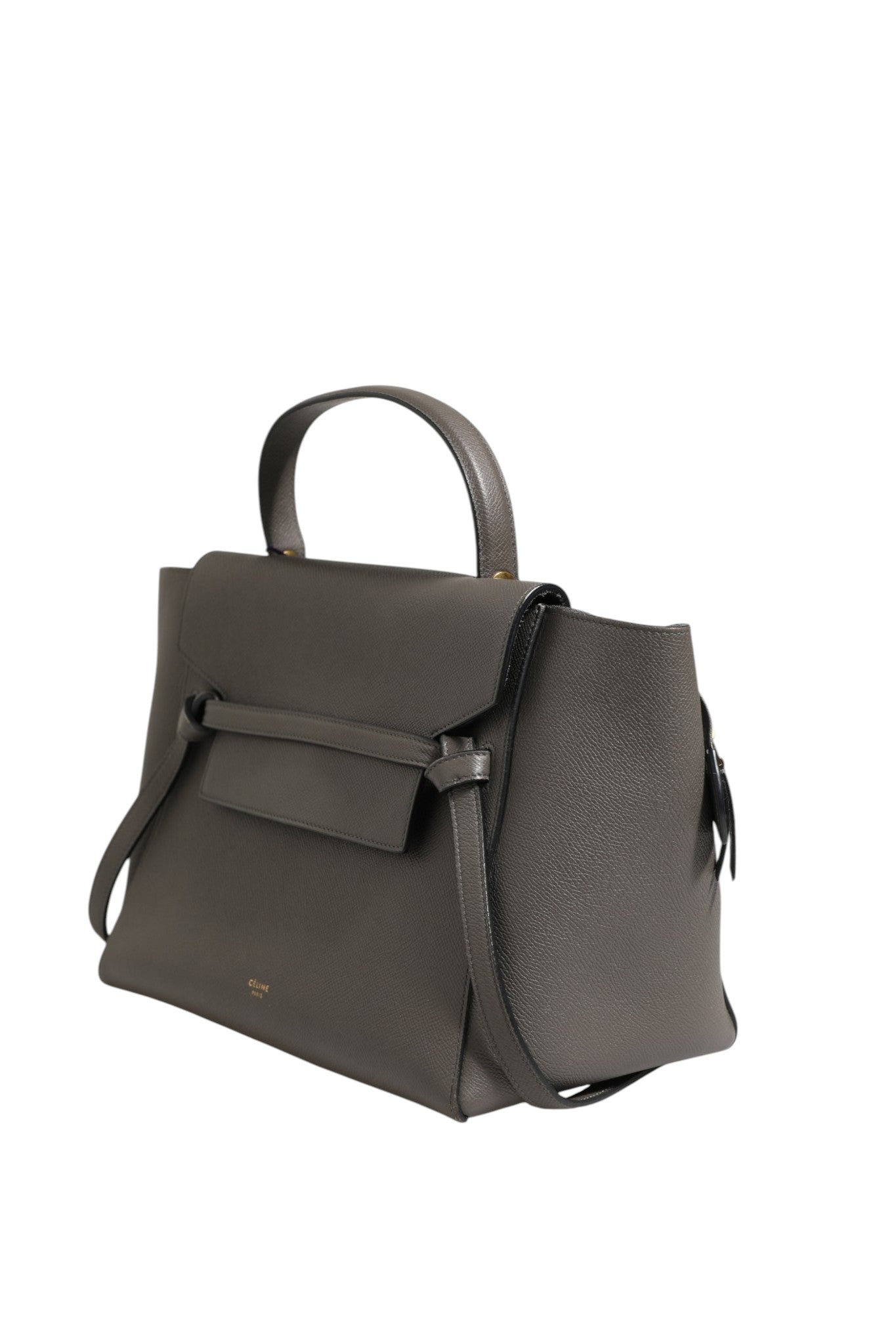 Celine Nano Belt Bag in Grained Calfskin Grey Celine