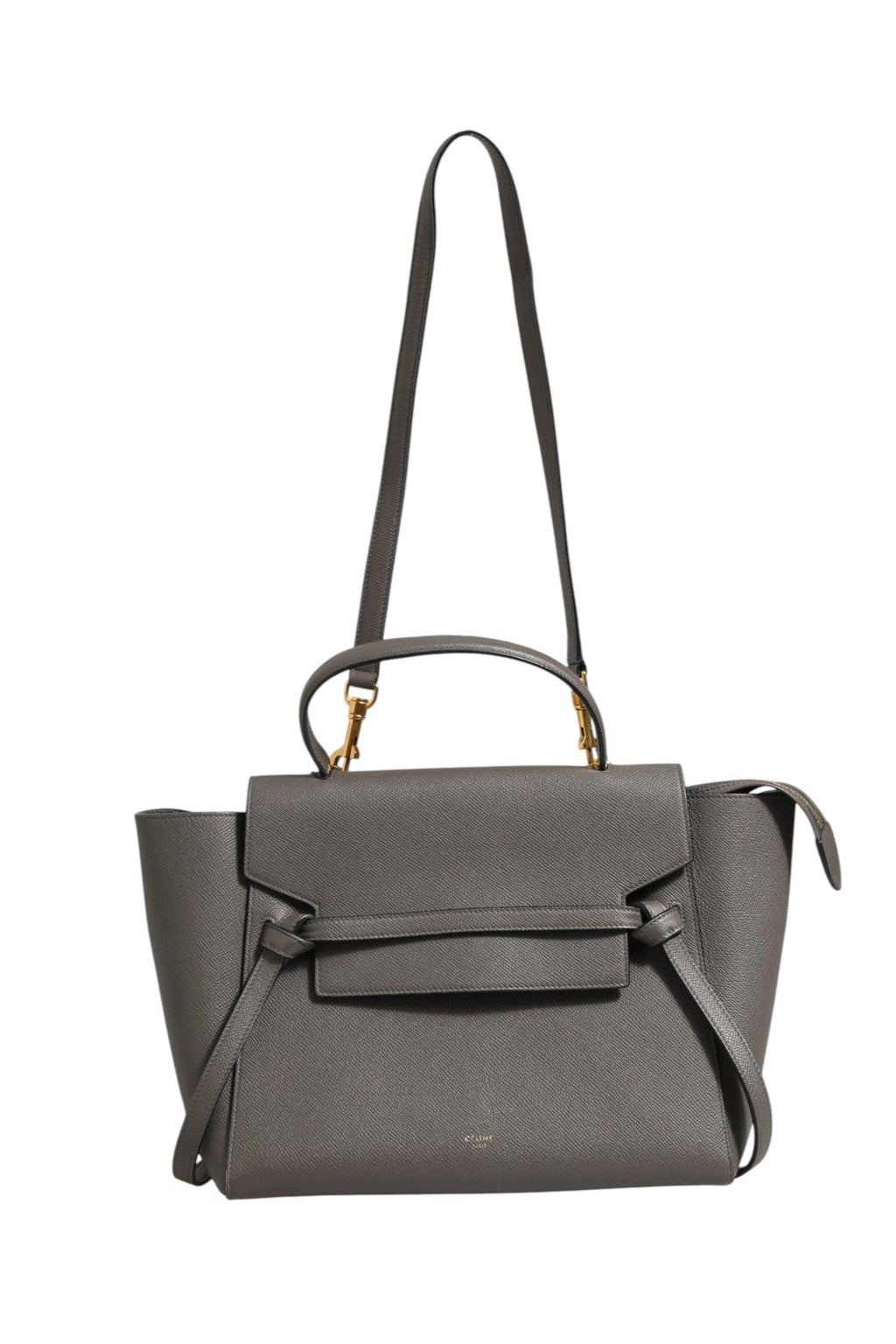 Celine Nano Belt Bag in Grained Calfskin Grey Celine