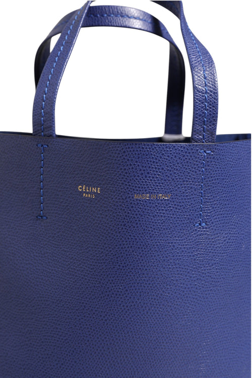 Celine Blue with Gold Tote Bag Celine