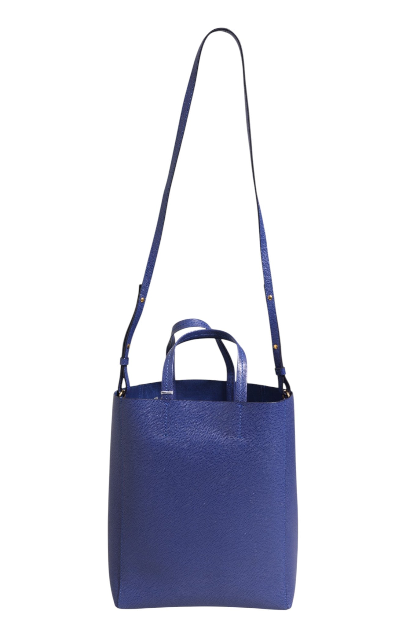 Celine Blue with Gold Tote Bag Celine