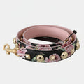 Dolce & Gabbana Pink Floral Leather Stud Accessory Shoulder Strap - Lusso Punto