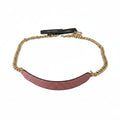 Dolce & Gabbana Pink Leather Gold Chain Accessory Shoulder Strap - Lusso Punto