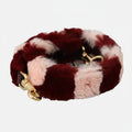 Dolce & Gabbana Pink Red Lapin Fur Accessory Shoulder Strap - Lusso Punto