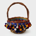 Dolce & Gabbana Multicolor Cotton Embellished Agnese Basket Tote Bag - Lusso Punto