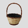 Dolce & Gabbana Beige Wood Wicker Rattan Basket Tote Bag - Lusso Punto