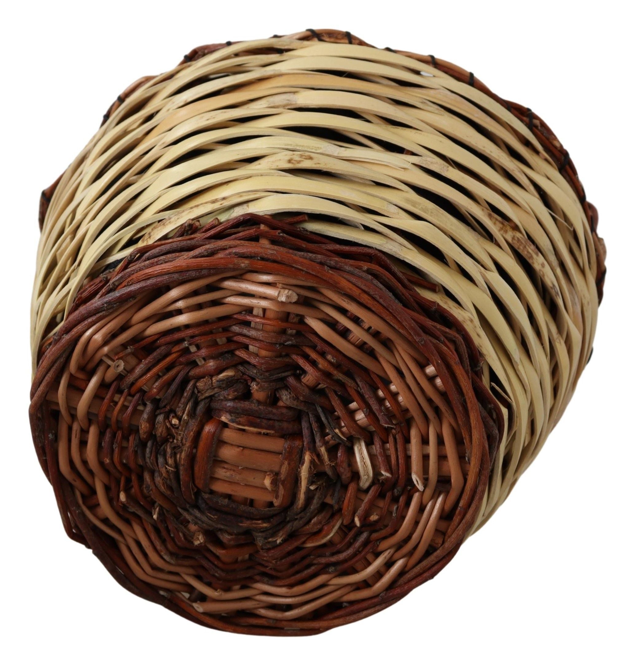 Dolce & Gabbana Beige Wood Wicker Rattan Basket Tote Bag - Lusso Punto