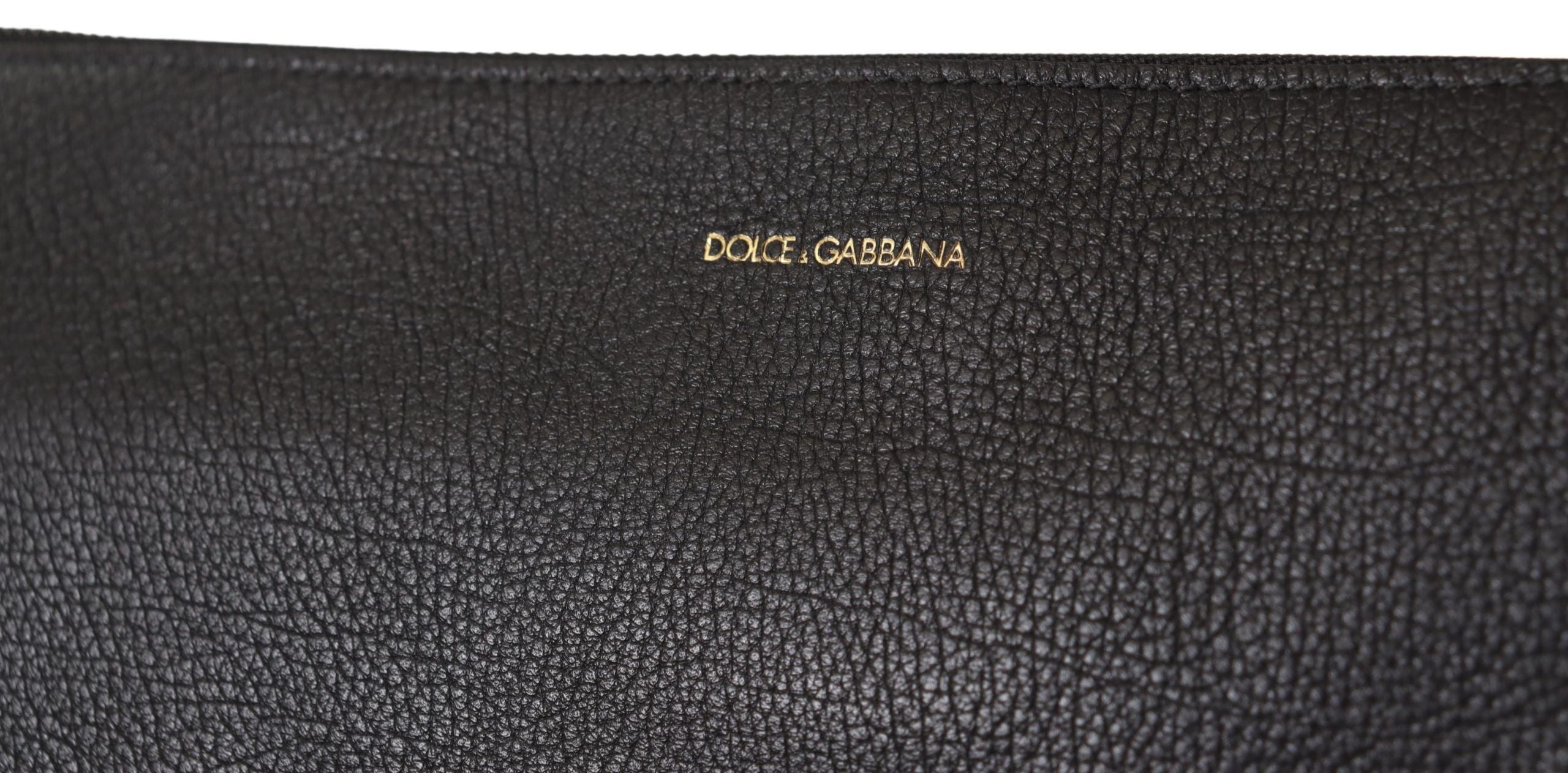 Dolce & Gabbana Black Exotic Leather Shoulder Sling Alta Sartoria Bag - Lusso Punto