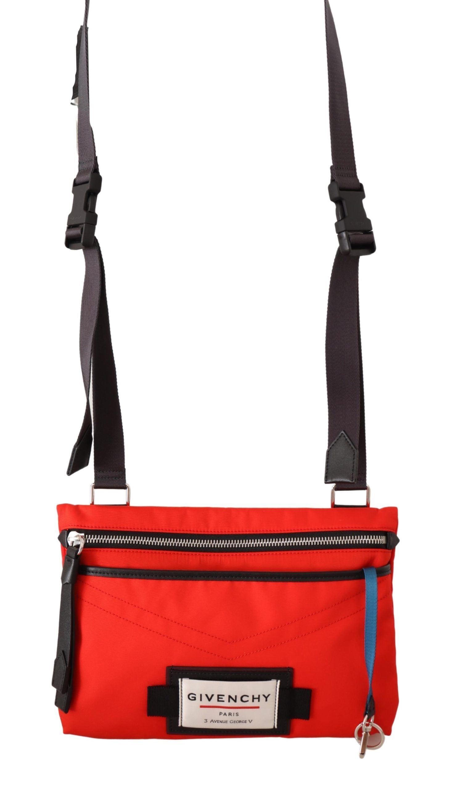 Givenchy Red Polyamide Downtown Flat Crossbody Bag - Lusso Punto
