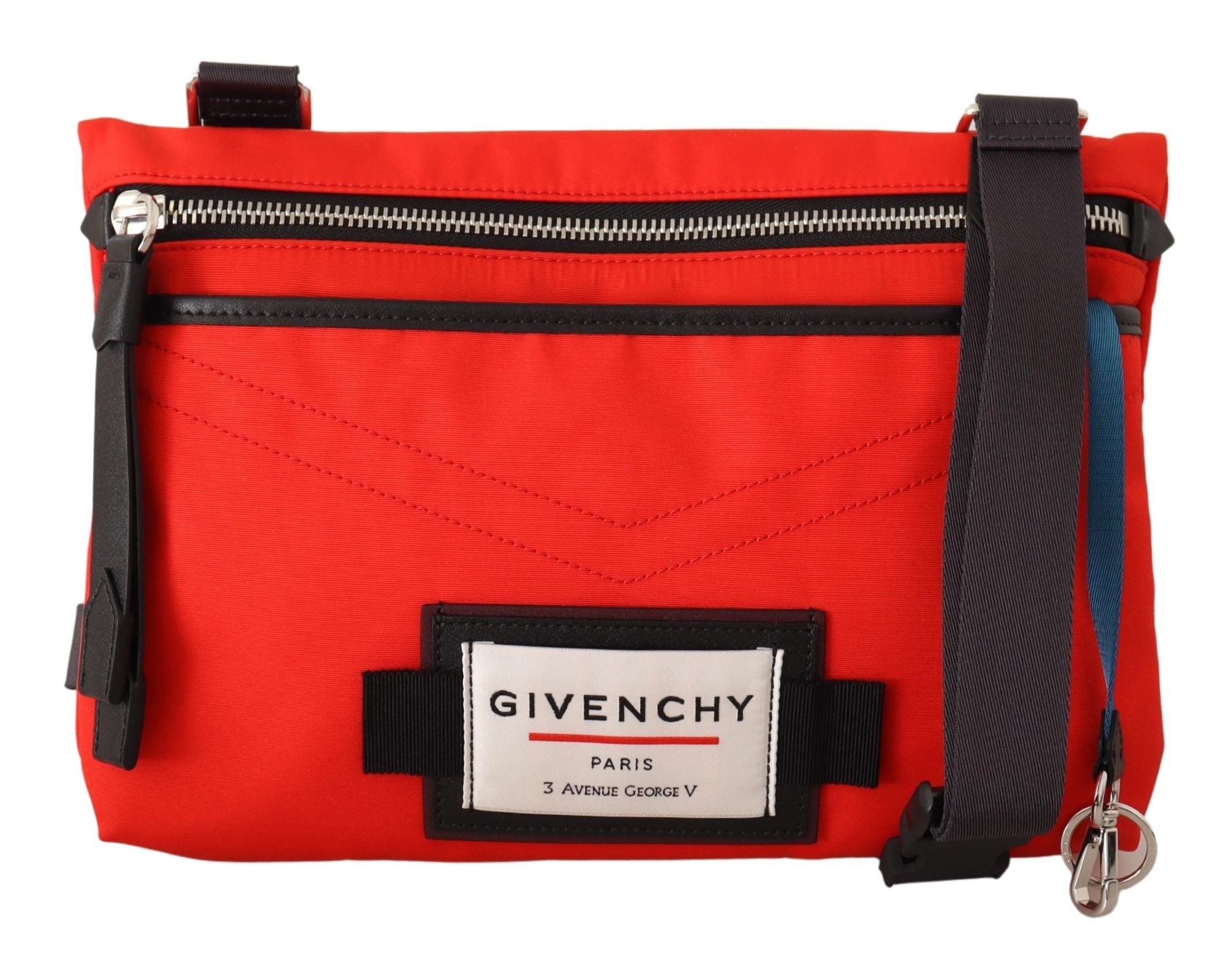 Givenchy Red Polyamide Downtown Flat Crossbody Bag - Lusso Punto