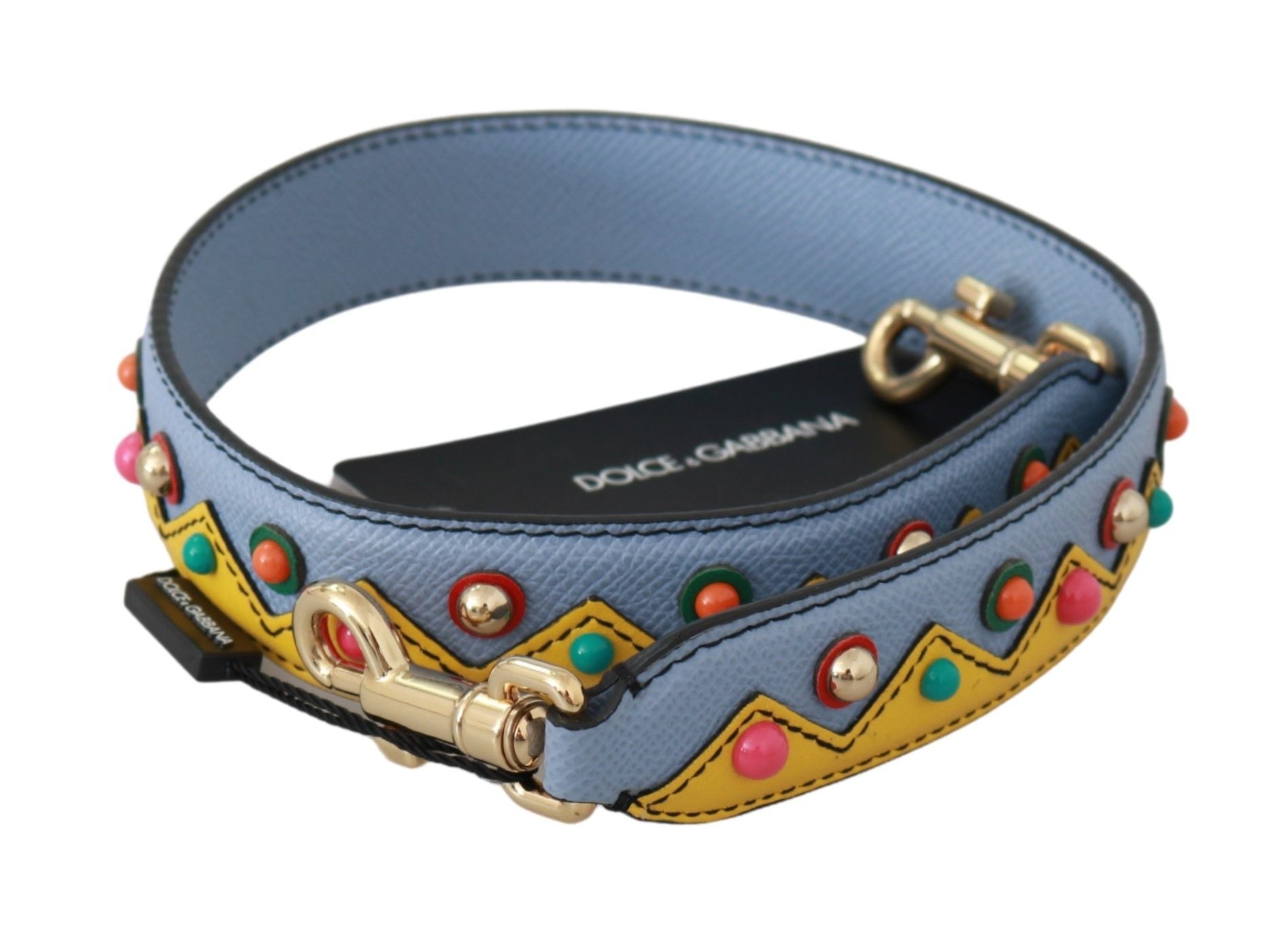Dolce & Gabbana Blue Handbag Accessory Shoulder Strap Leather - Lusso Punto