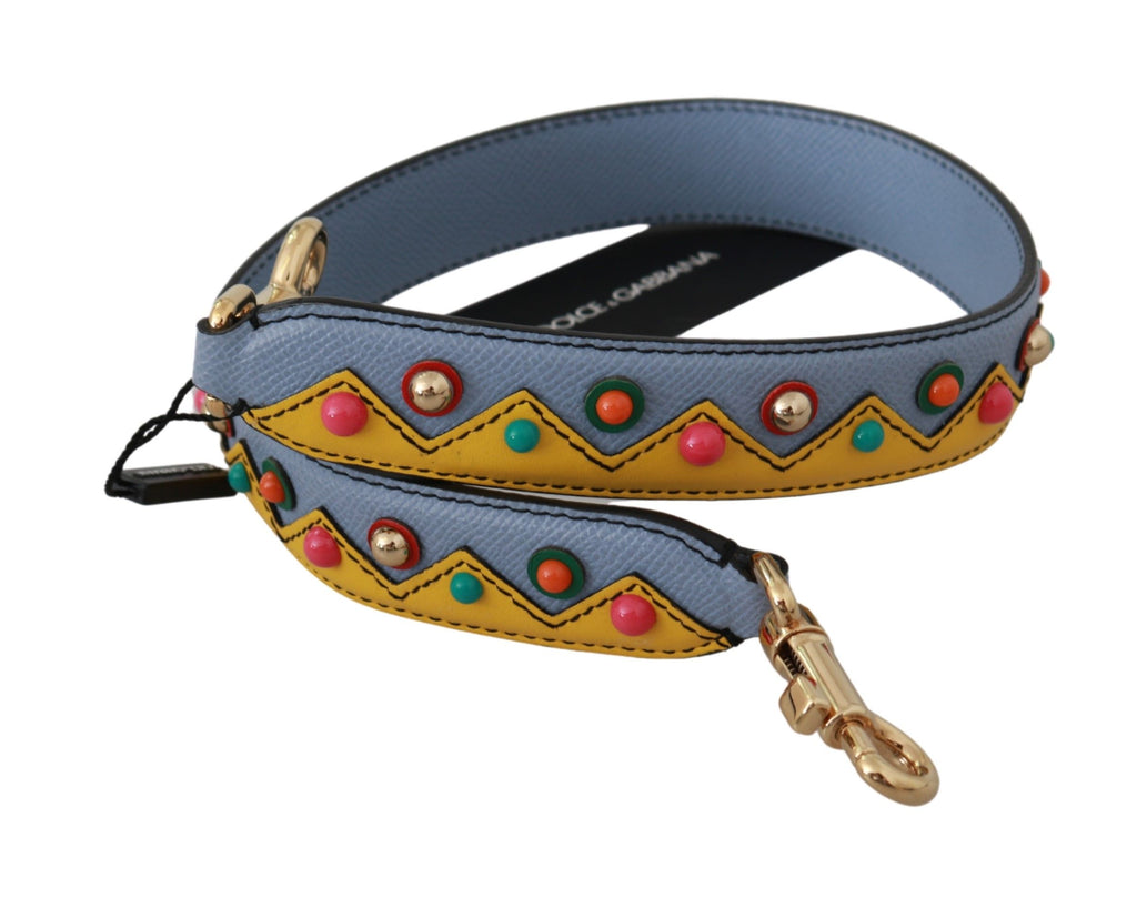 Dolce & Gabbana Blue Handbag Accessory Shoulder Strap Leather - Lusso Punto