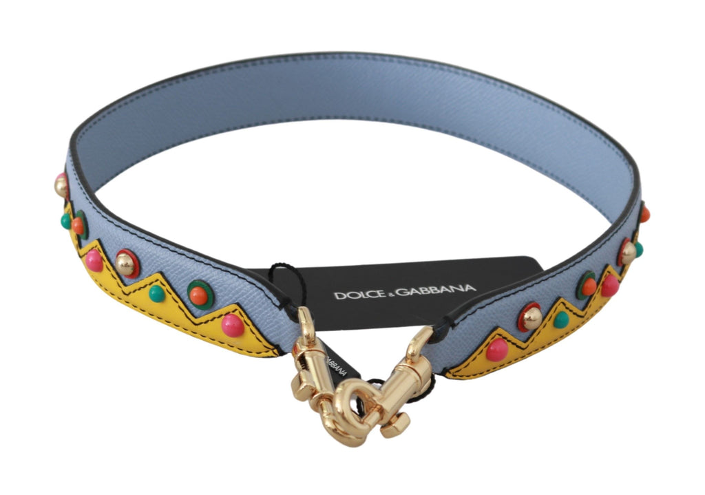 Dolce & Gabbana Blue Handbag Accessory Shoulder Strap Leather - Lusso Punto