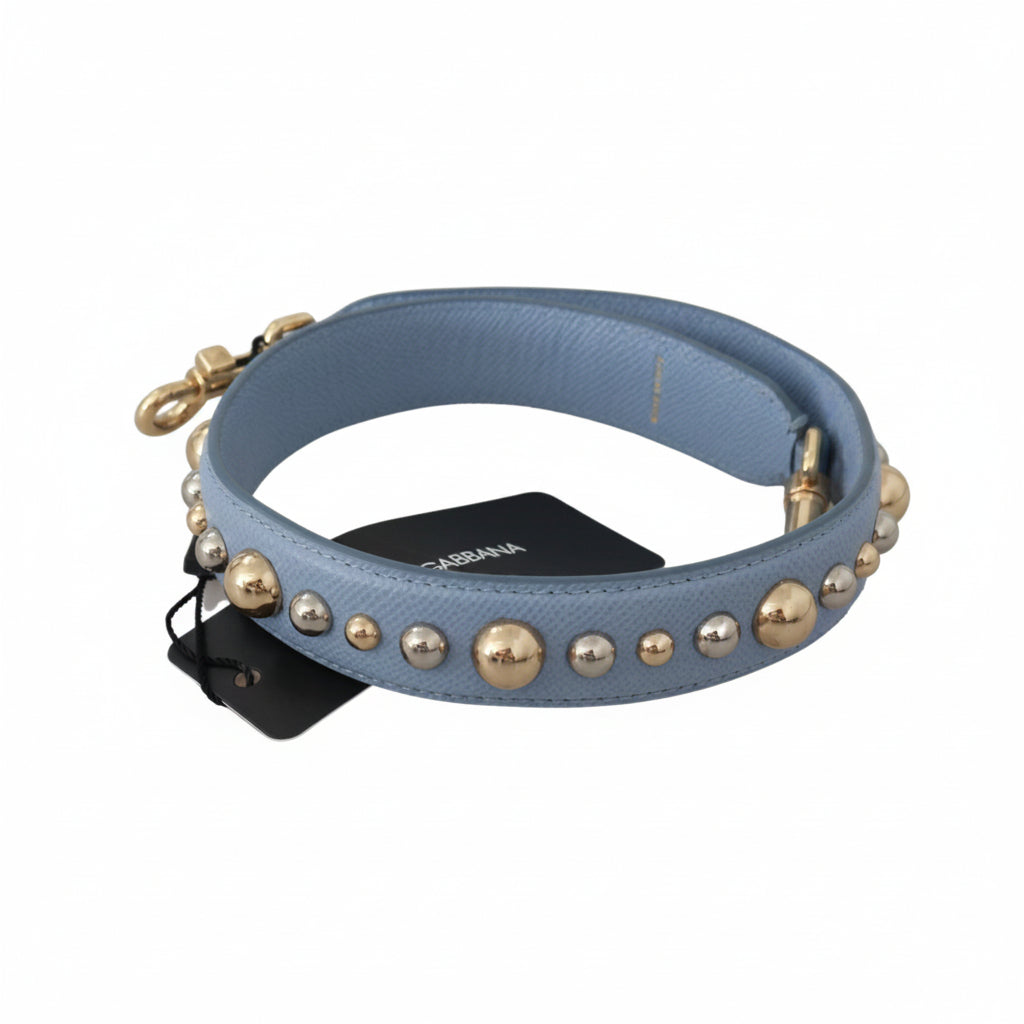 Dolce & Gabbana Blue Leather Handbag Accessory Shoulder Strap - Lusso Punto