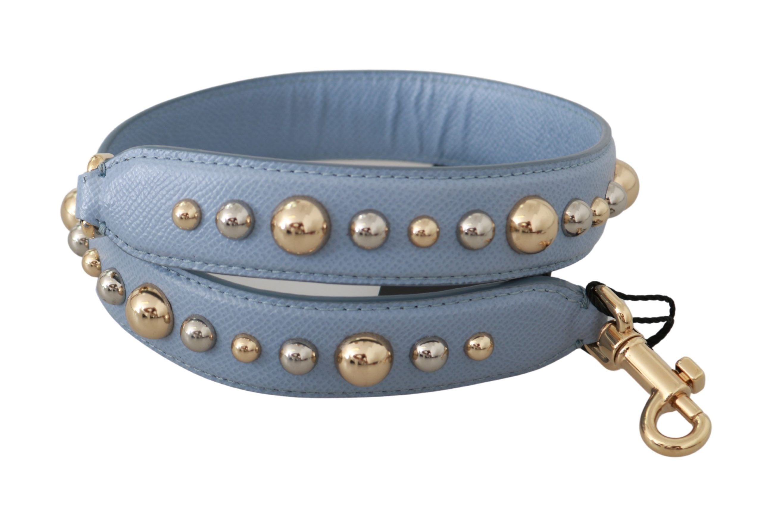 Dolce & Gabbana Blue Leather Handbag Accessory Shoulder Strap - Lusso Punto