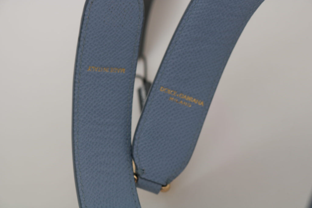 Dolce & Gabbana Blue Leather Handbag Accessory Shoulder Strap - Lusso Punto