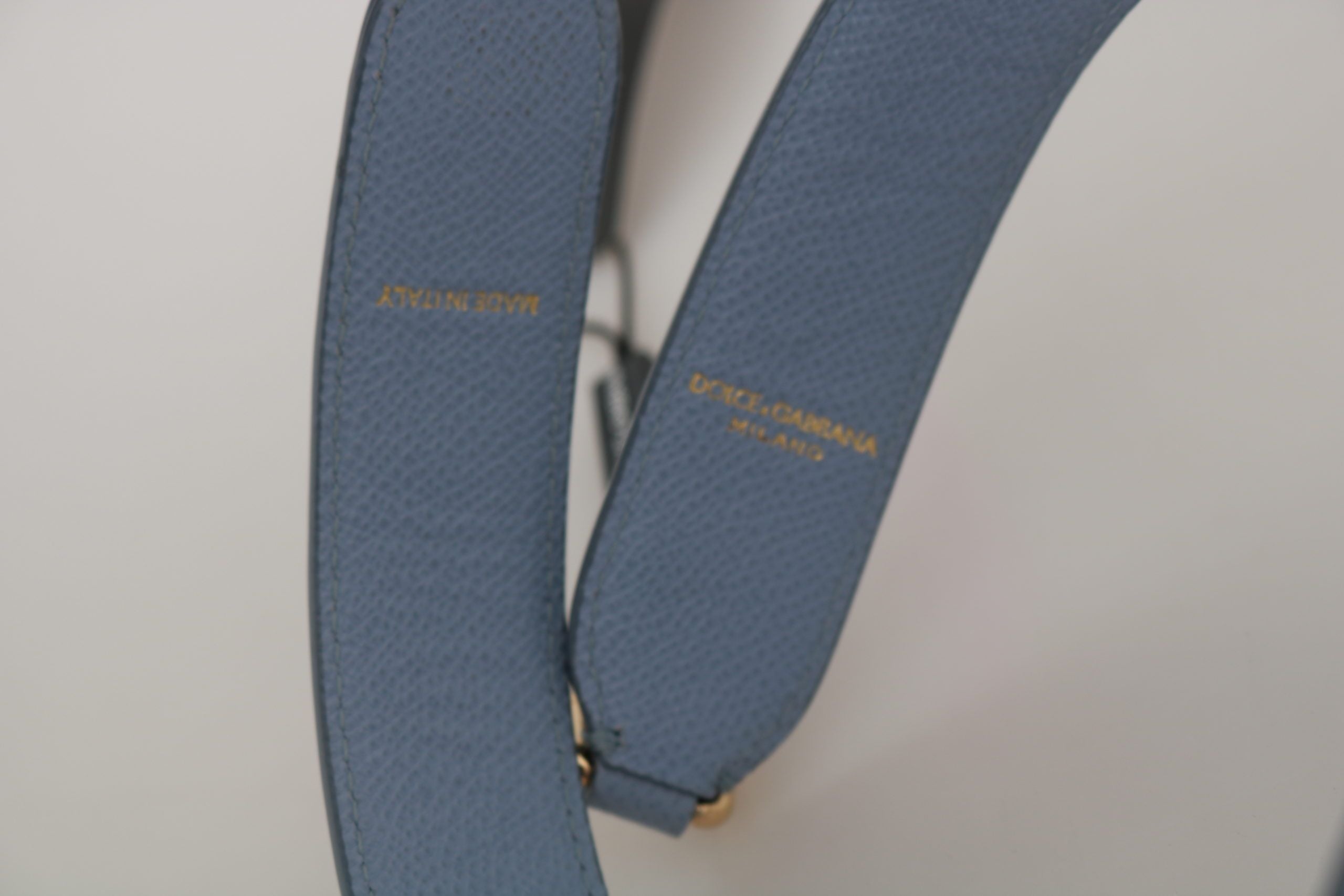 Dolce & Gabbana Blue Leather Handbag Accessory Shoulder Strap - Lusso Punto