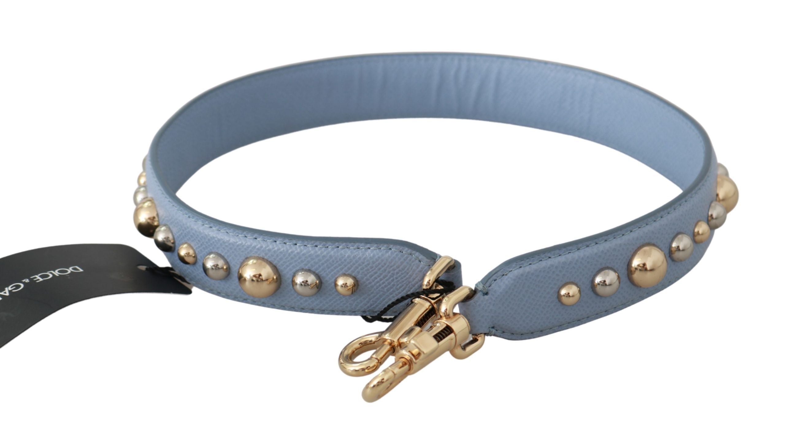 Dolce & Gabbana Blue Leather Handbag Accessory Shoulder Strap - Lusso Punto