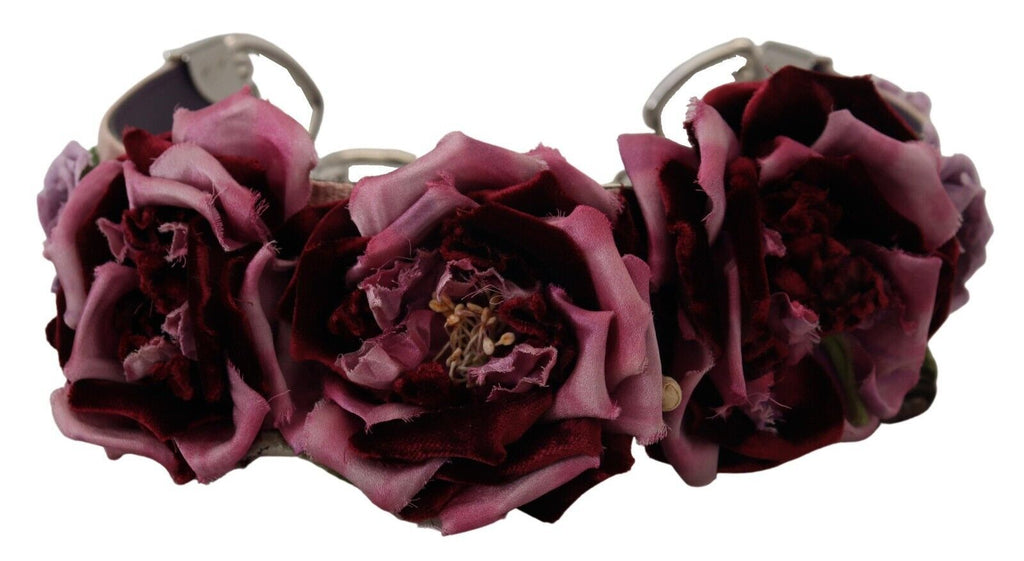 Dolce & Gabbana Multicolor Floral Appliques Metal Shoulder Strap - Lusso Punto