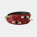 Dolce & Gabbana Red Exotic Leather Crystals Bag Shoulder Strap - Lusso Punto