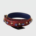 Dolce & Gabbana Red Exotic Leather Crystals Bag Shoulder Strap - Lusso Punto