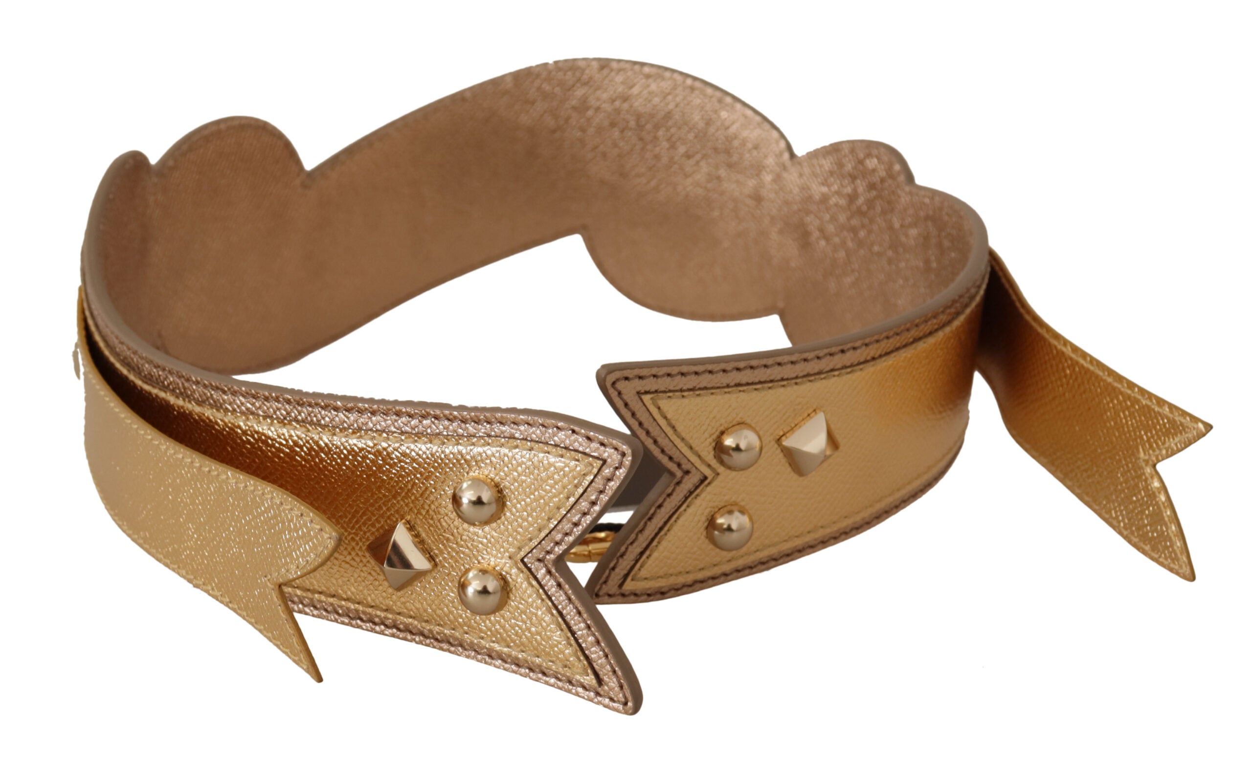 Dolce & Gabbana Gold Leather LOVE Patch Bag Shoulder Strap - Lusso Punto