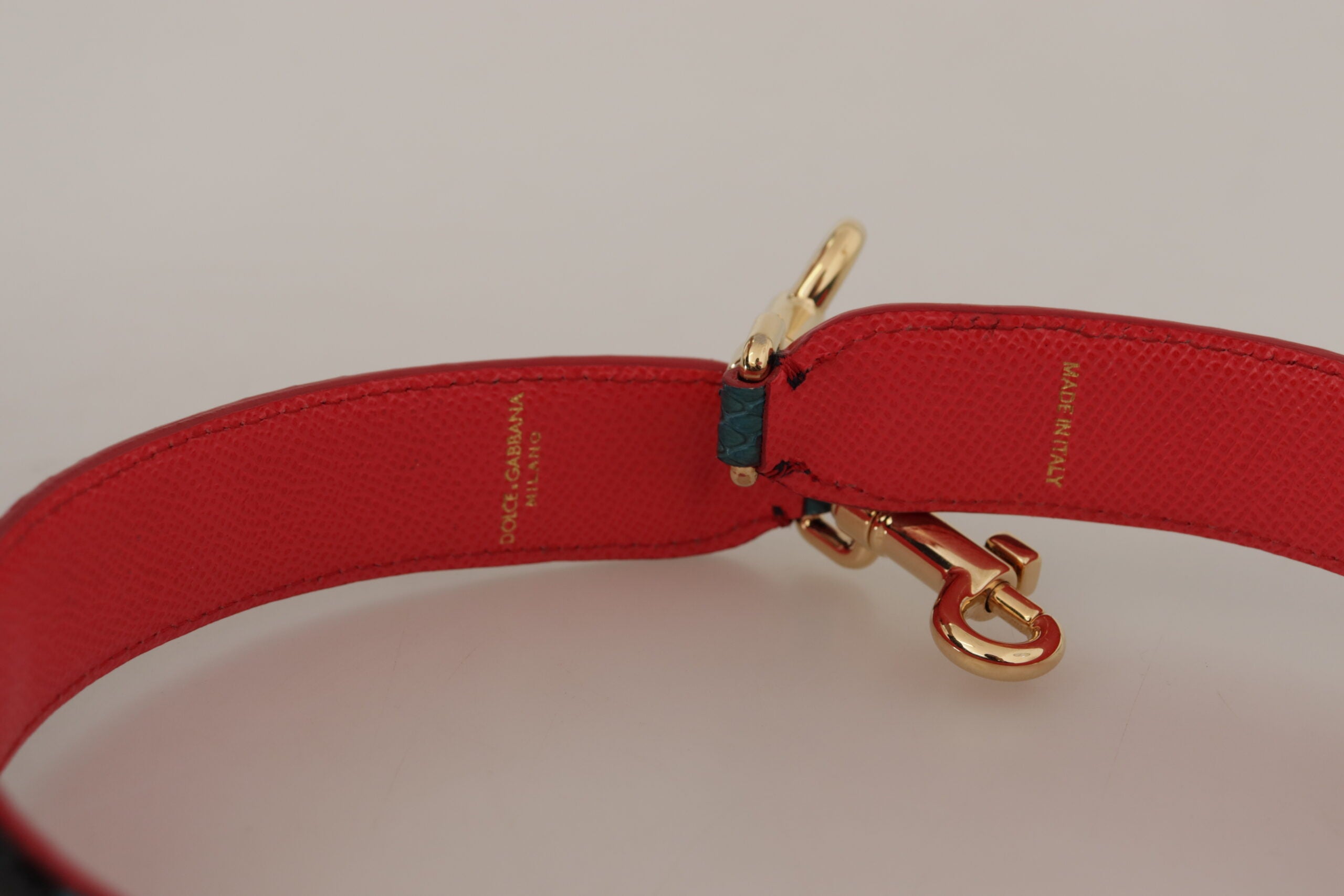 Dolce & Gabbana Green Crystals Leather Bag Shoulder Strap - Lusso Punto