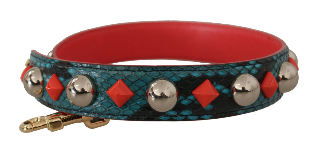 Dolce & Gabbana Green Crystals Leather Bag Shoulder Strap - Lusso Punto
