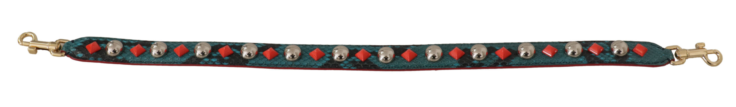 Dolce & Gabbana Green Crystals Leather Bag Shoulder Strap - Lusso Punto
