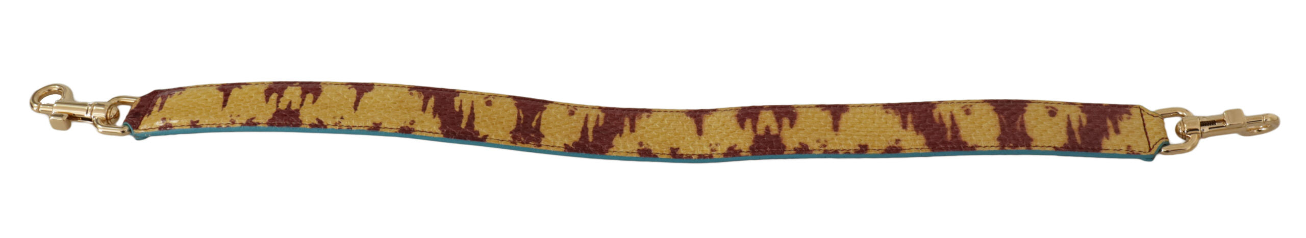Dolce & Gabbana Yellow Red Leather Gold Tone Shoulder Strap - Lusso Punto