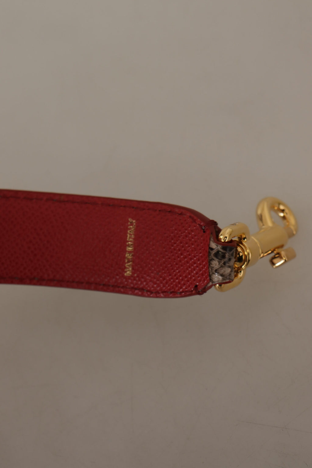 Dolce & Gabbana Brown Python Leather Studded Shoulder Strap - Lusso Punto