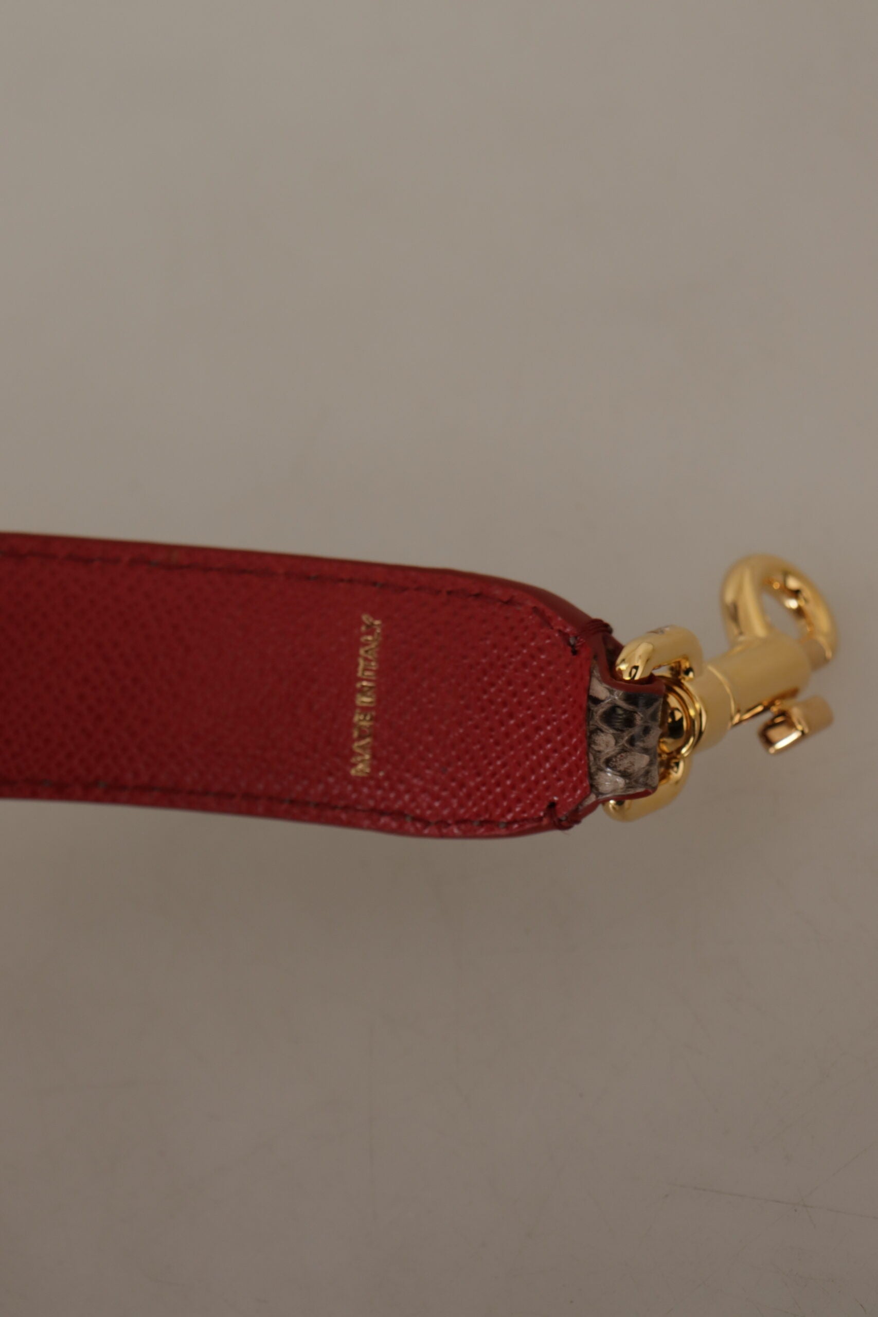 Dolce & Gabbana Brown Python Leather Studded Shoulder Strap - Lusso Punto